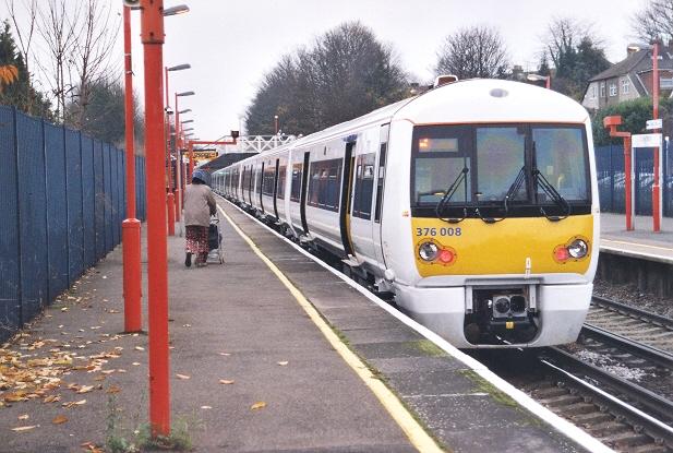 No. 376008 about to depart Crayford for Dartford