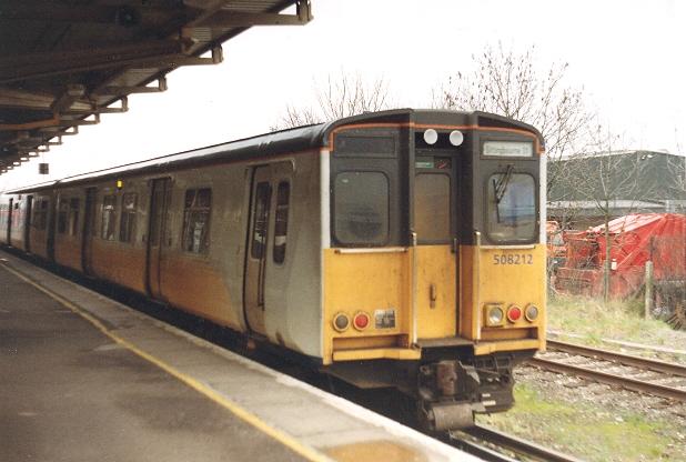 No. 508212 forming the Sheerness-on-Sea shuttle service